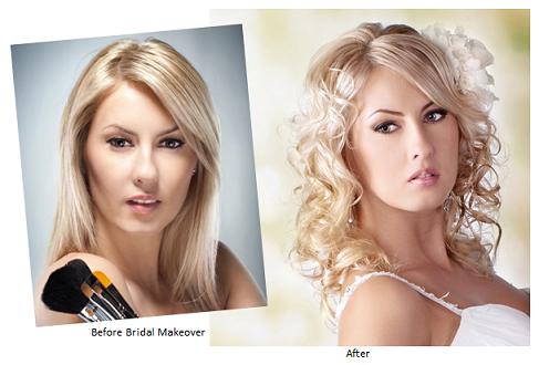 Bridal Makeover Before and After